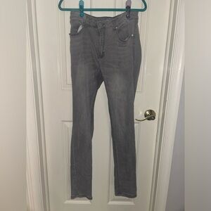 Gray Forever21 Relaxed Fit Jeans, Size 33